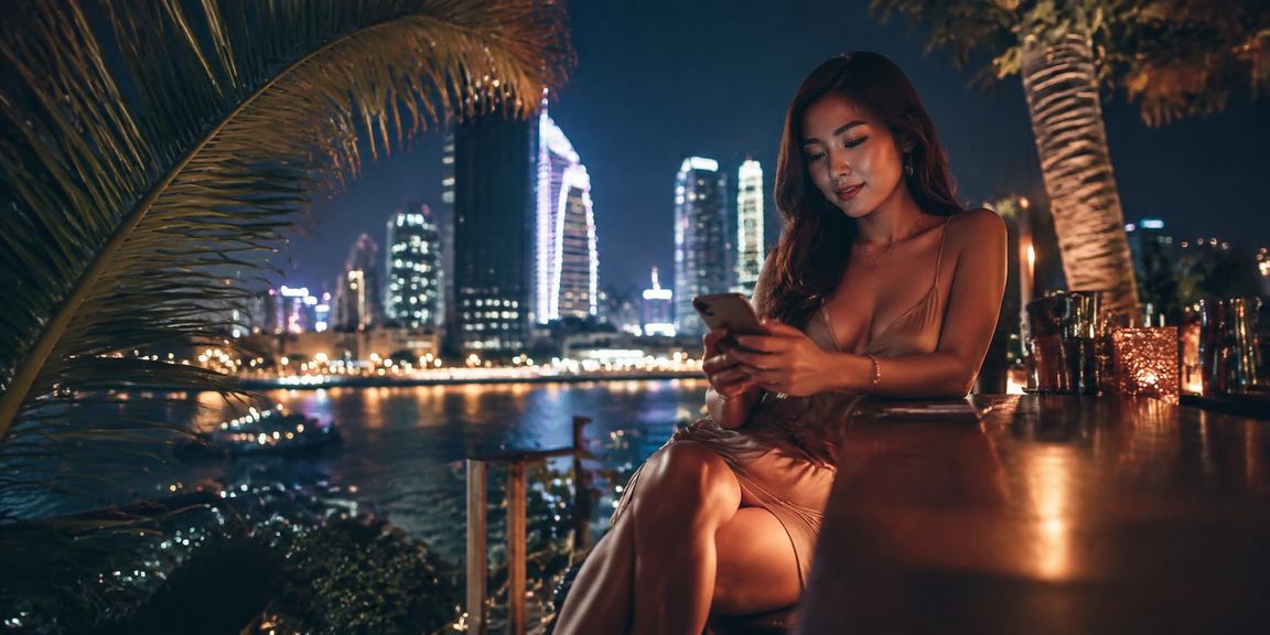 Người dùng tại TP. Hồ Chí Minh đăng nhập casino trên điện thoại dưới ánh đèn neon